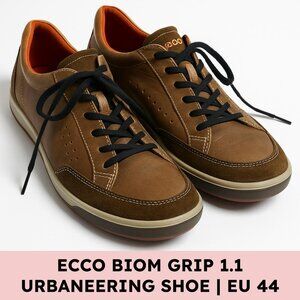 ECCO Biom Grip 1.1 Urbaneering Brown Leather Sneakers Outdoor Comfort EU 44